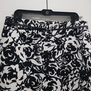 Floral straight skirt